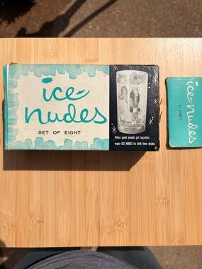 VTG ice nudes Teal Box - Novelty Ice Cube Mold Set